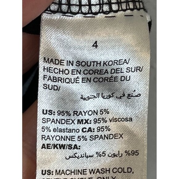 Chicos Coastal Striped Maxi Skirt 2X Black Striped Preppy Old Money Classic 80s - Picture 6 of 10